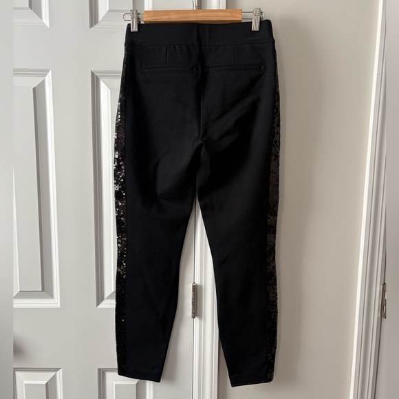 Spanx Perfect Black Pant with Sequin Tuxedo stripe - Picture 5 of 10